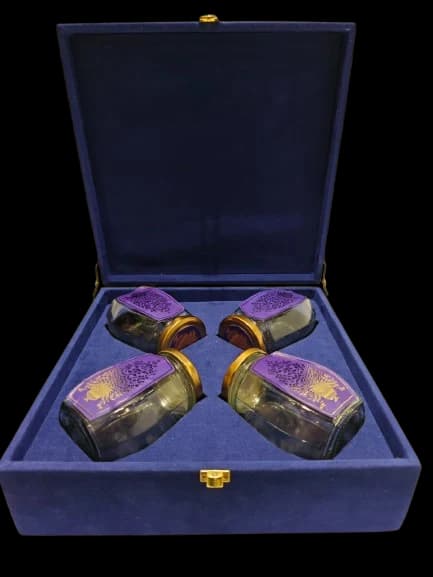 4 Jar Blue Mirror Box — FloralforU