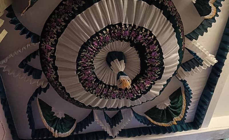 Velvet Bottle Green Ceiling — FloralforU