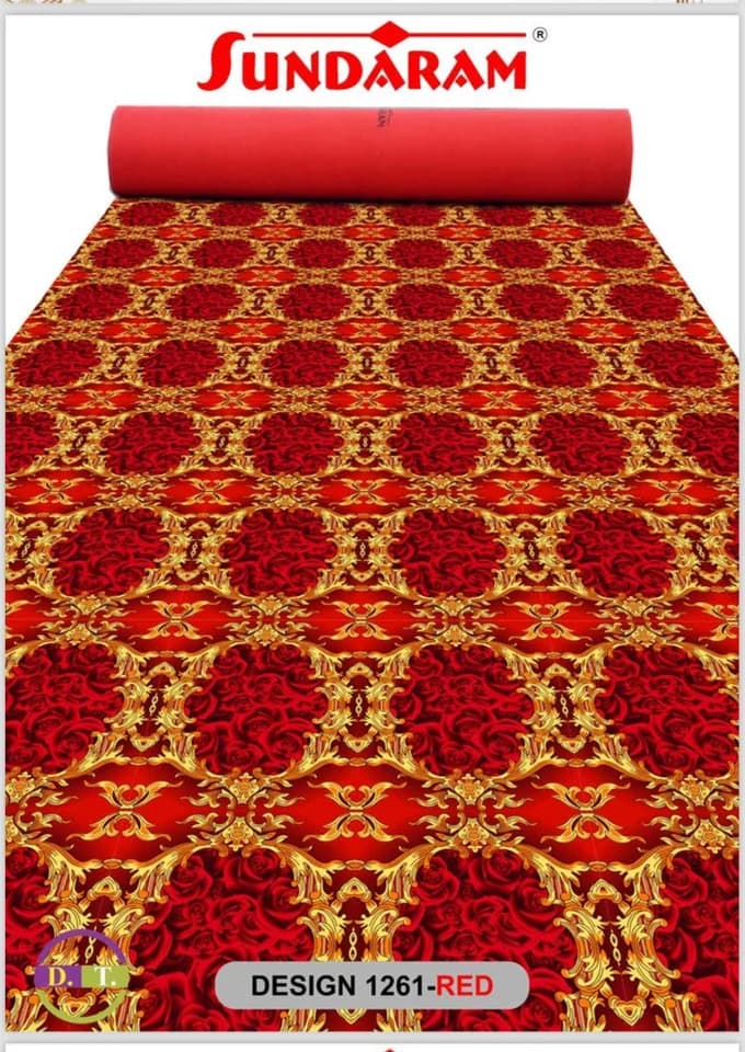 Carpet Design 1261 (Red) — FloralforU