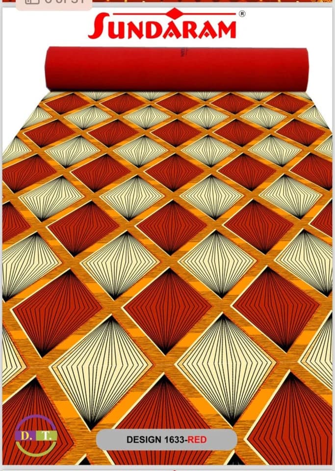 Carpet Design 1633 (Red) — FloralforU