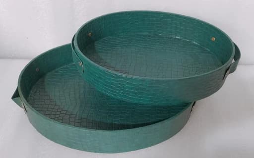 Oval Leather Basket — FloralforU