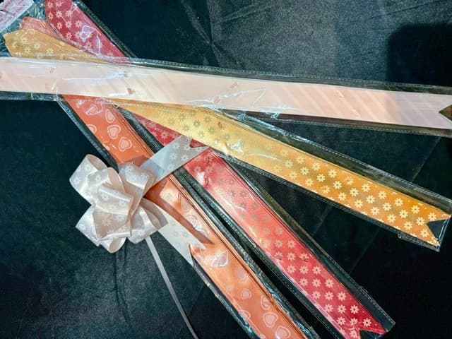Ribbon Bow (46 × 3 cm, Design 2) — FloralforU