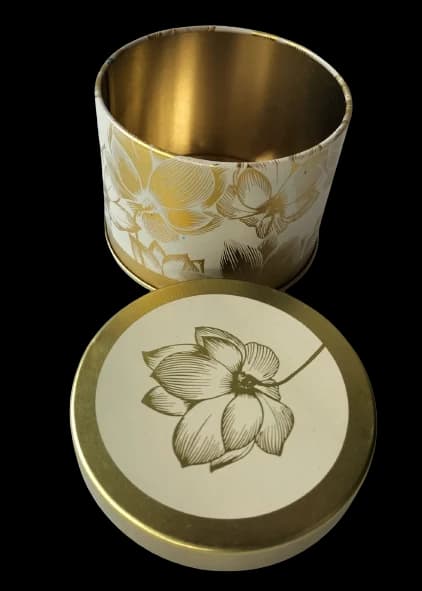 Flower Print Tin Jar — FloralforU