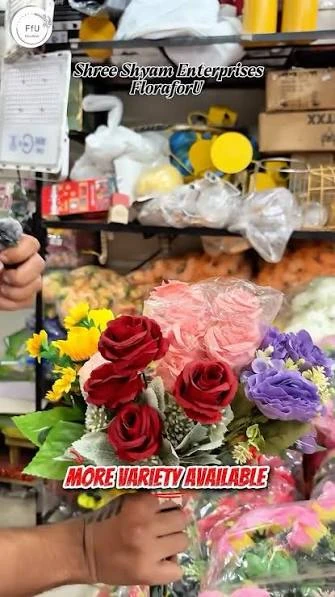 Artificial roses — more variety in stock